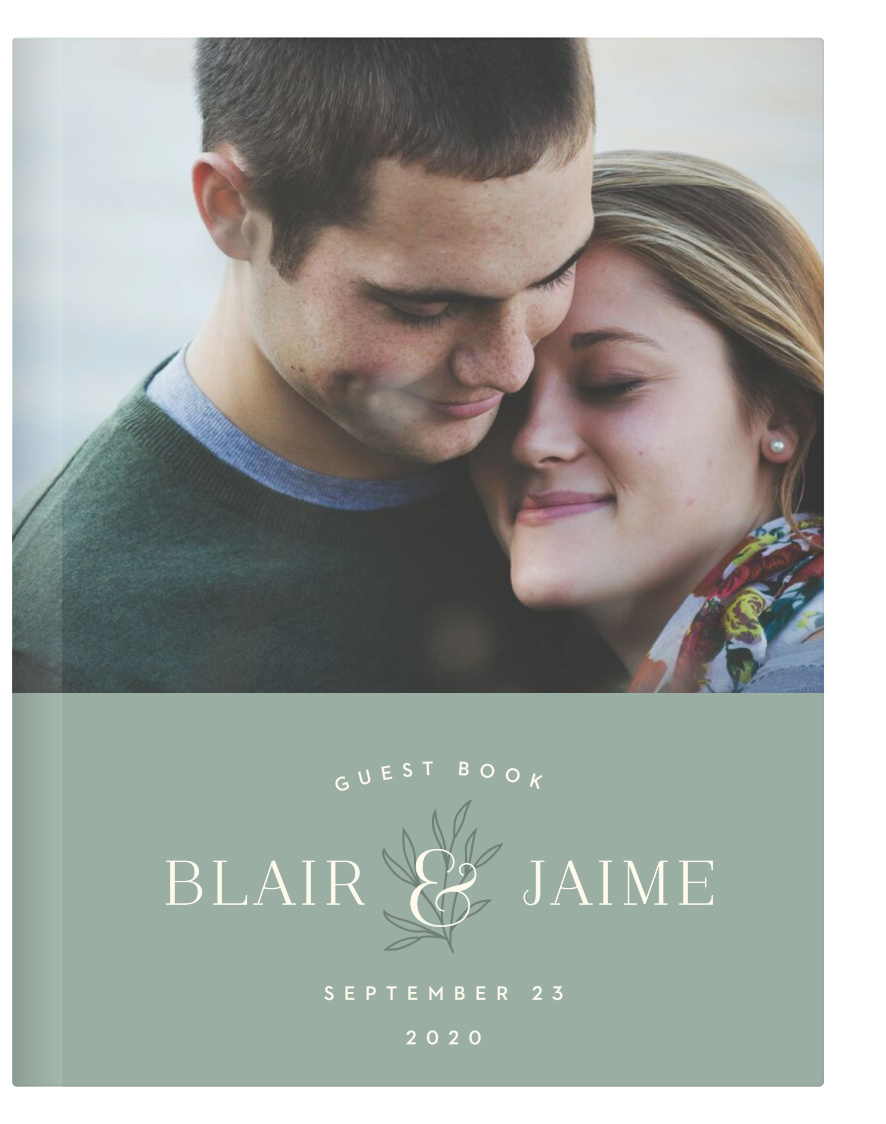 Our Leafy Label Guest Book is the perfect way to remember who came to celebrate your special day with you!