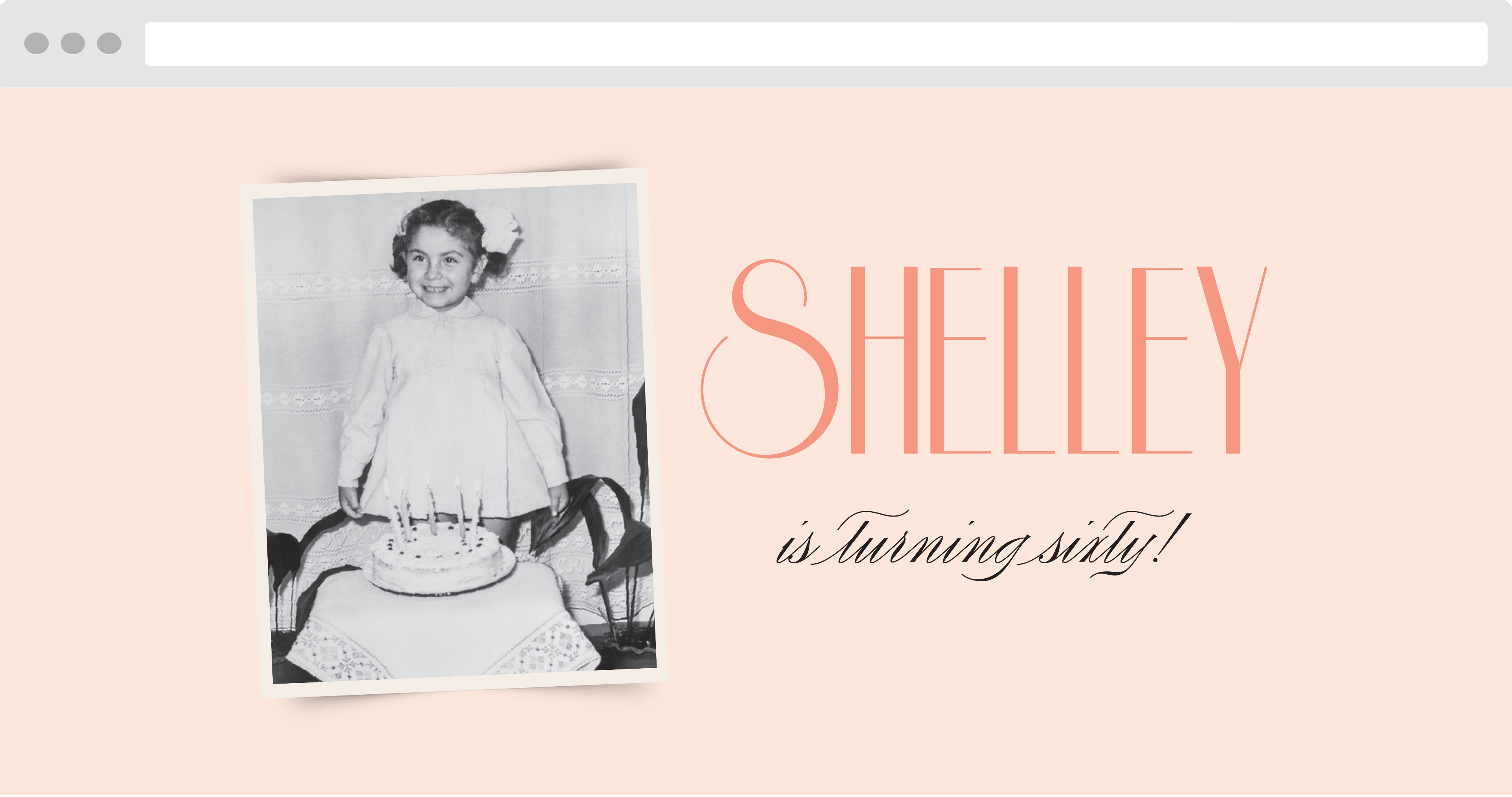Nostalgia Sixty Milestone Birthday Website