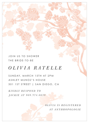 Customize this Floral Bridal Shower Invitation with all your favorite colors and even change the font to your liking!
