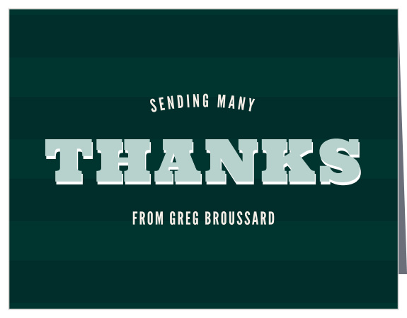 Your guests are sure to feel appreciated when they receive your Rugby Eighty Milestone Birthday Thank You Cards!