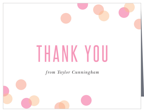 Our Confetti Overlay Milestone Birthday Thank You Cards are the perfect way to share your appreciation for the support of your friends and family on your big day!