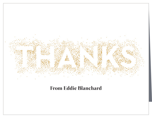 Thank everyone who could attend your birthday with our Circle Shimmer Milestone Birthday Thank You Cards!