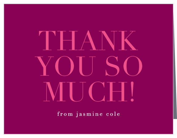 Celebrate your milestone in style with our Modern Forty Milestone Birthday Thank You Cards.