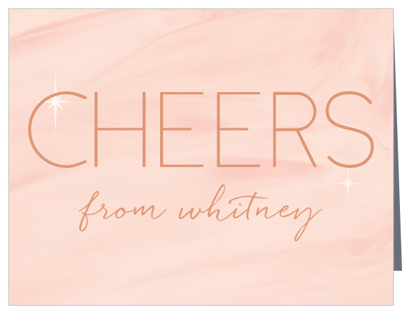 Thank all of your guests for attending your event with our Stacked Trio Sweet Sixteen Thank You Cards!