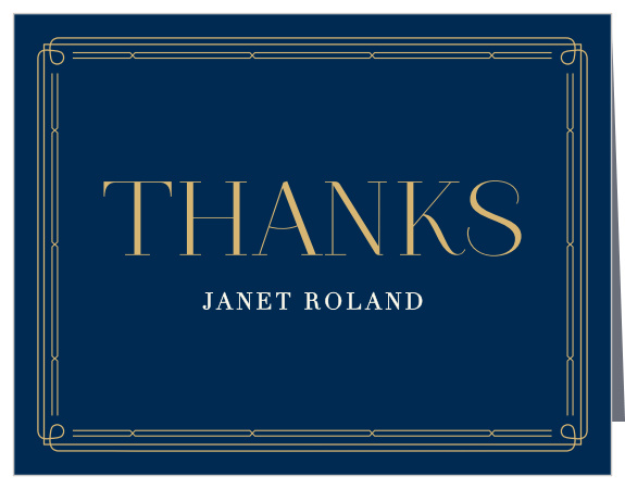 Share your gratitude for the support you received on your special day from your friends and family with our Deco Seventy Milestone Birthday Thank You Cards.