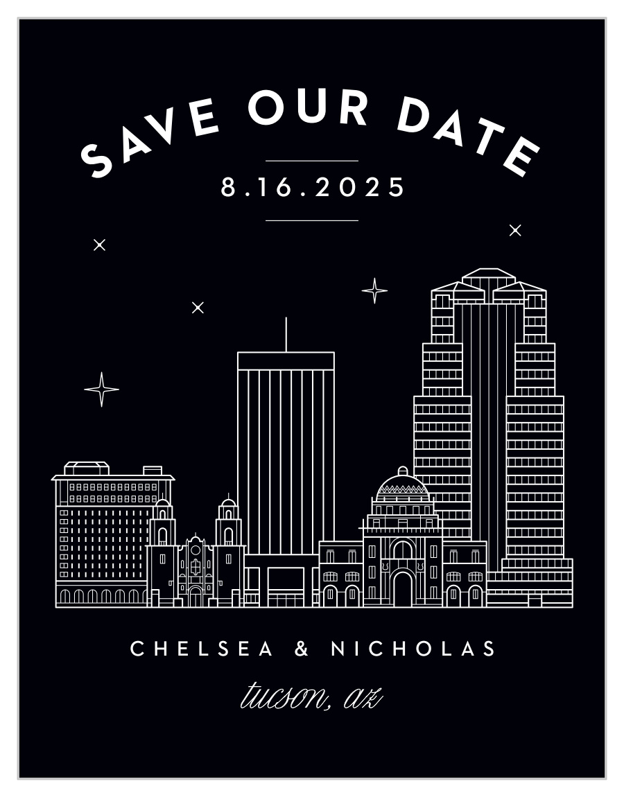 Tucson Skyline Save the Date Magnets