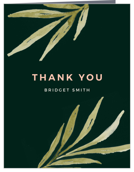 Show your gratitude with Brushstroke Branches Milestone Birthday Thank You Cards.