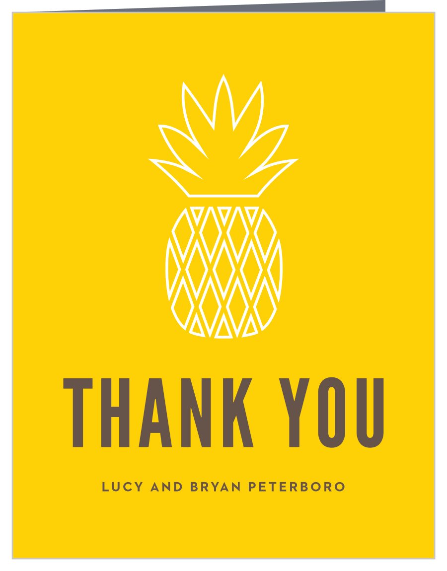 Fresh Pineapple Housewarming Thank You Cards