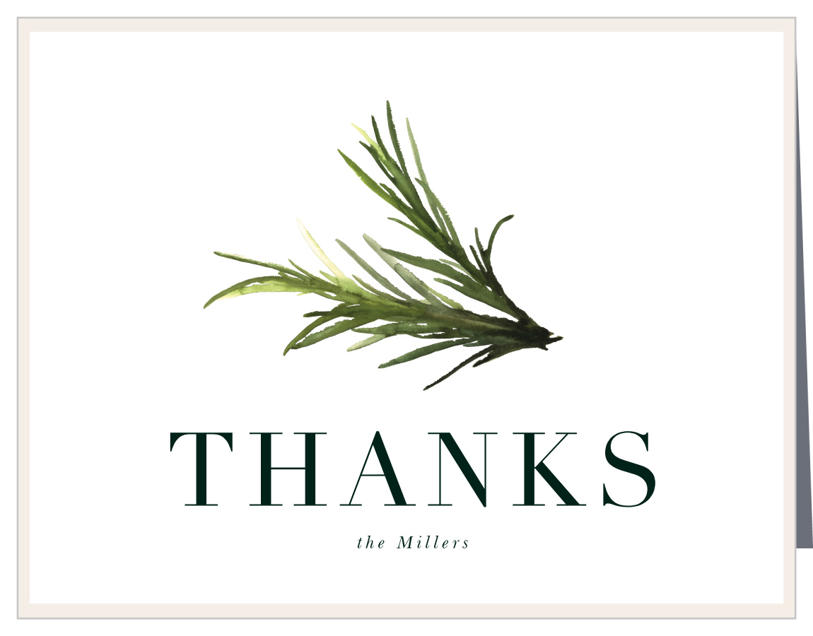 Herbal Sprig Housewarming Thank You Cards