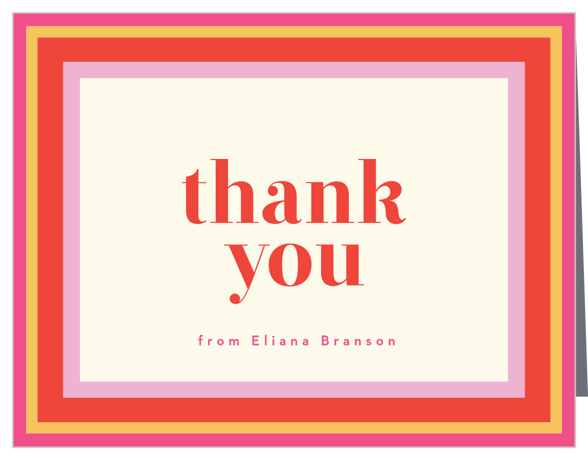 Bold Sangria Milestone Birthday Thank You Cards