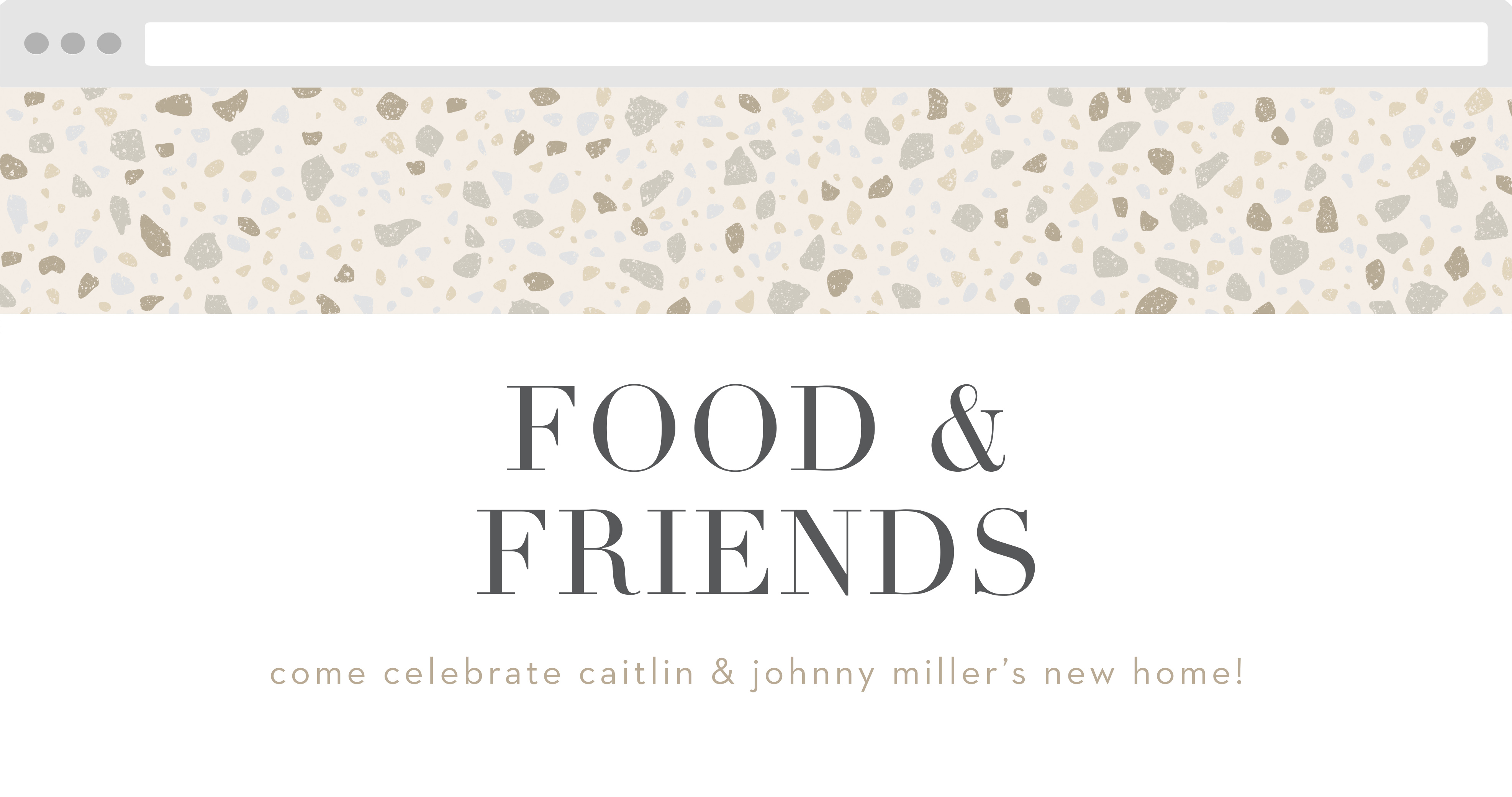 Mod Terrazzo Housewarming Website