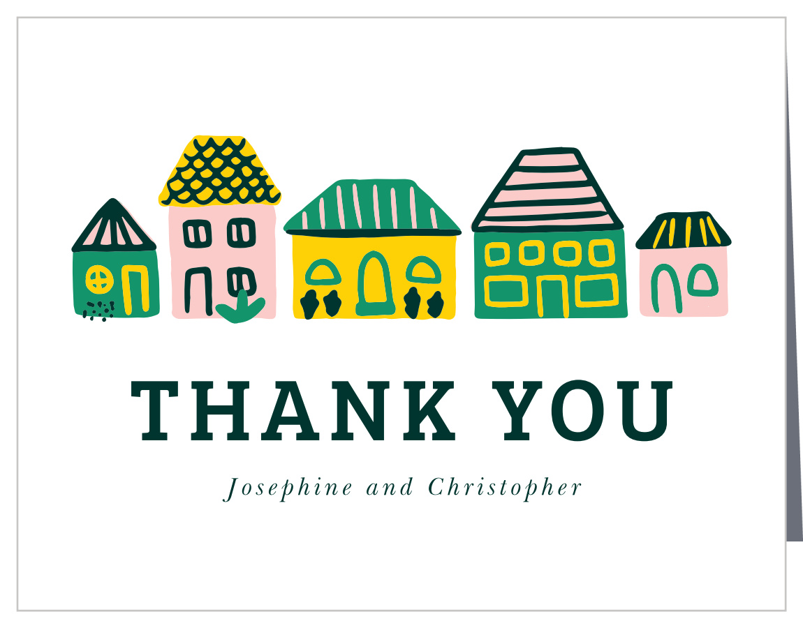 Little Houses Housewarming Thank You Cards