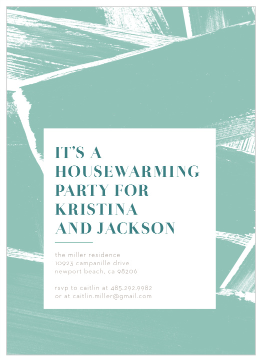 Our House Brushstrokes Housewarming Invitations are the perfect way to surround yourself with your loved ones for your birthday!