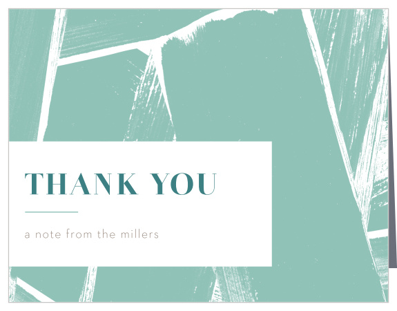 Show your close friends and family how much you appreciated their presence on your special day with our House Brushstrokes Housewarming Thank You Cards.