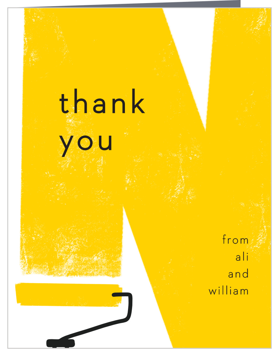 Wet Paint Housewarming Thank You Cards
