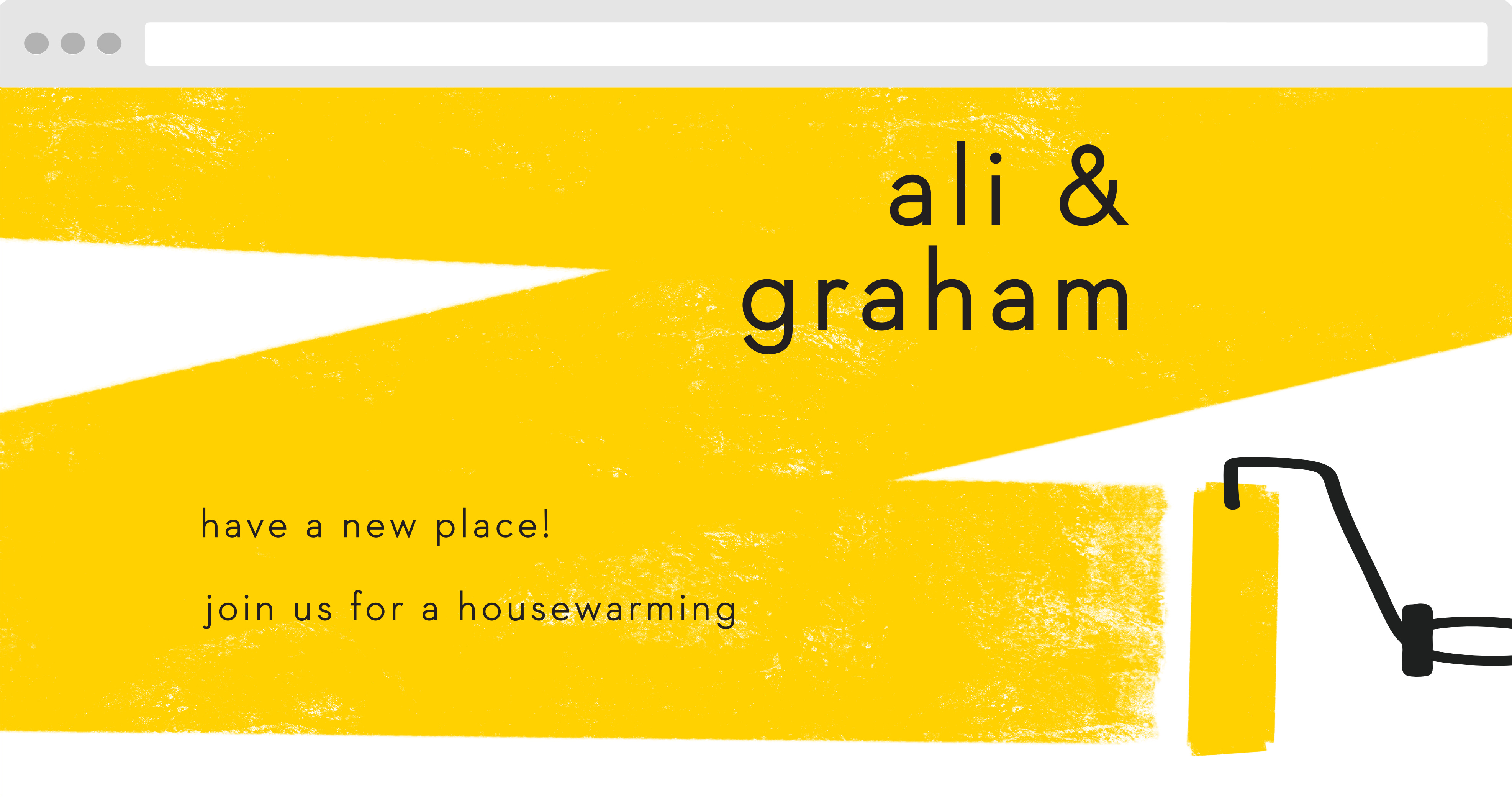 Wet Paint Housewarming Website