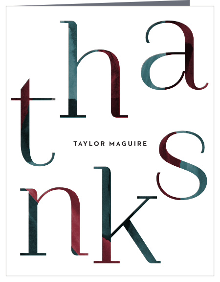 Choose our Multicolored Cheers Adult Birthday Thank You Cards for an abstract, but classy way to thank your friends and family for celebrating your special day!