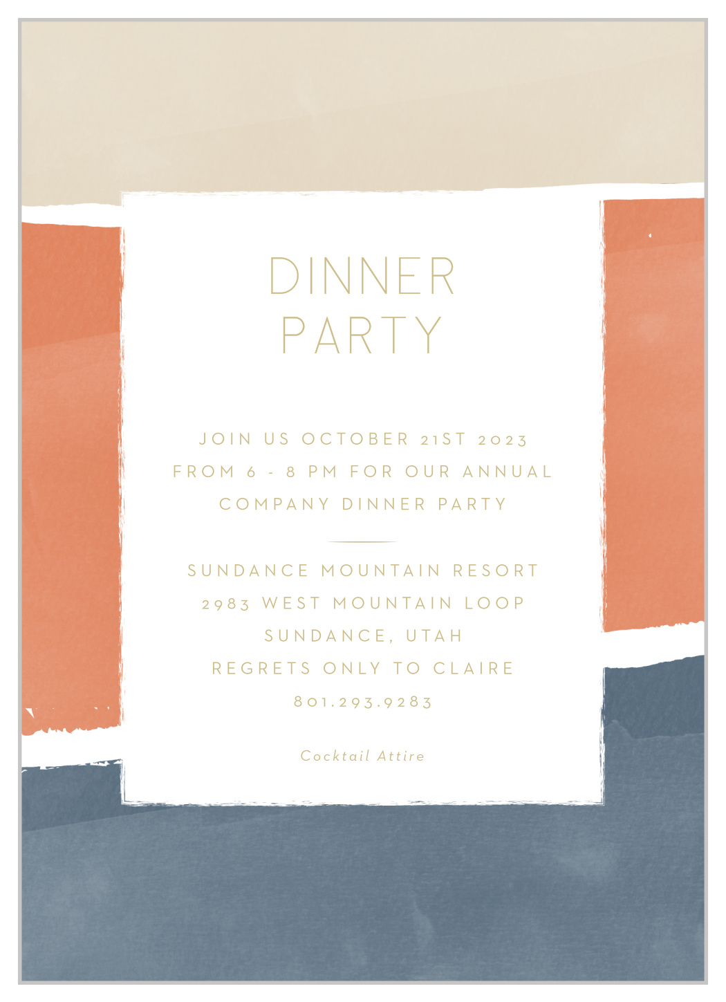 Painted Celebration Party Invitations