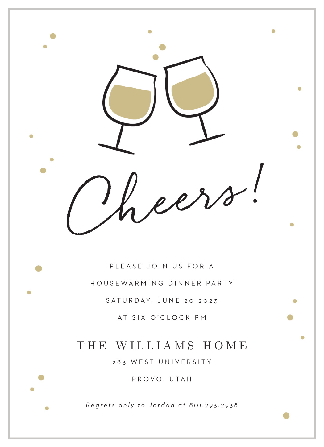 Warm Cheers Housewarming Invitations by Basic Invite