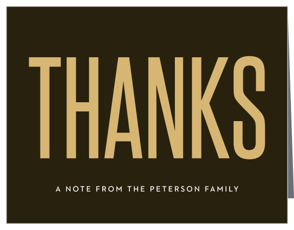Send a bold thank you with our Oversize Type Milestone Birthday Thank You Cards.