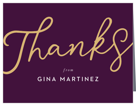 Thank your guests for attending your event with our Shiny Surprise Milestone Birthday Thank You Cards!