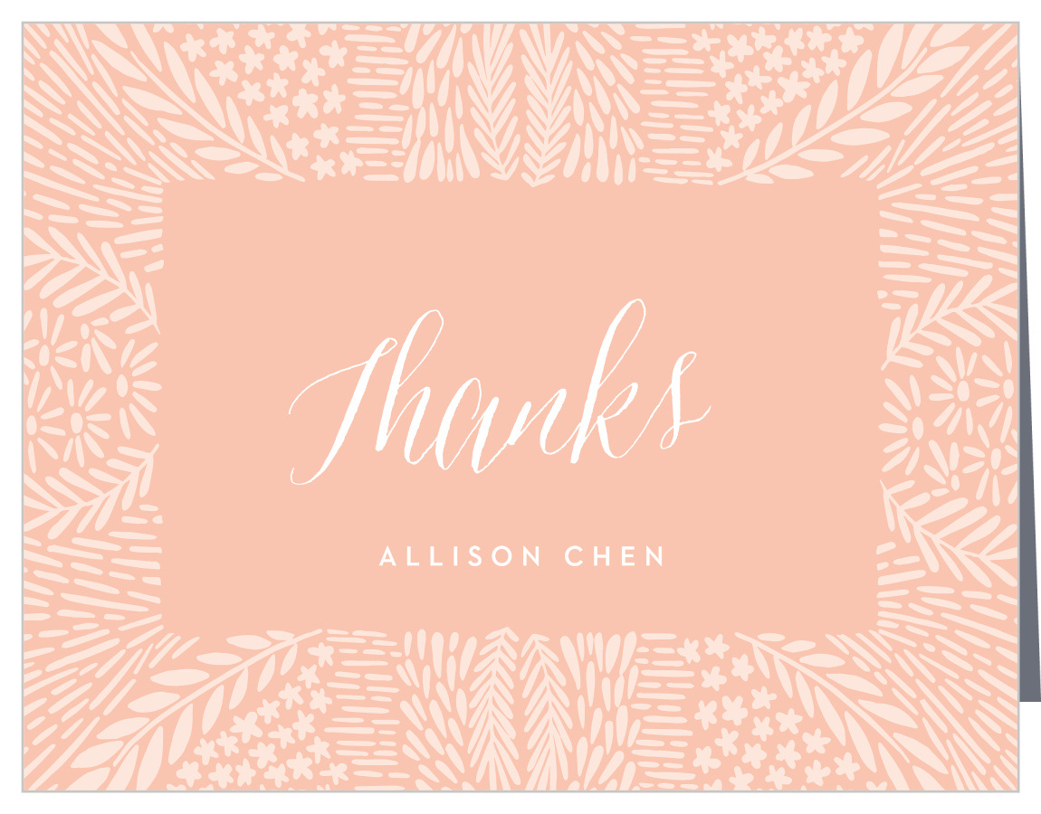 Garden Brunch Adult Birthday Thank You Cards