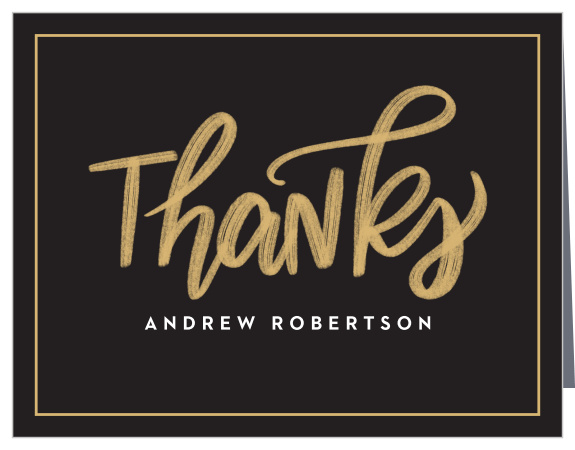 Send a bold thank you with our Golden Age Milestone Birthday Thank You Cards.