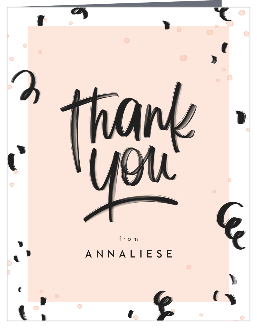 Lettered Party Milestone Birthday Thank You Cards