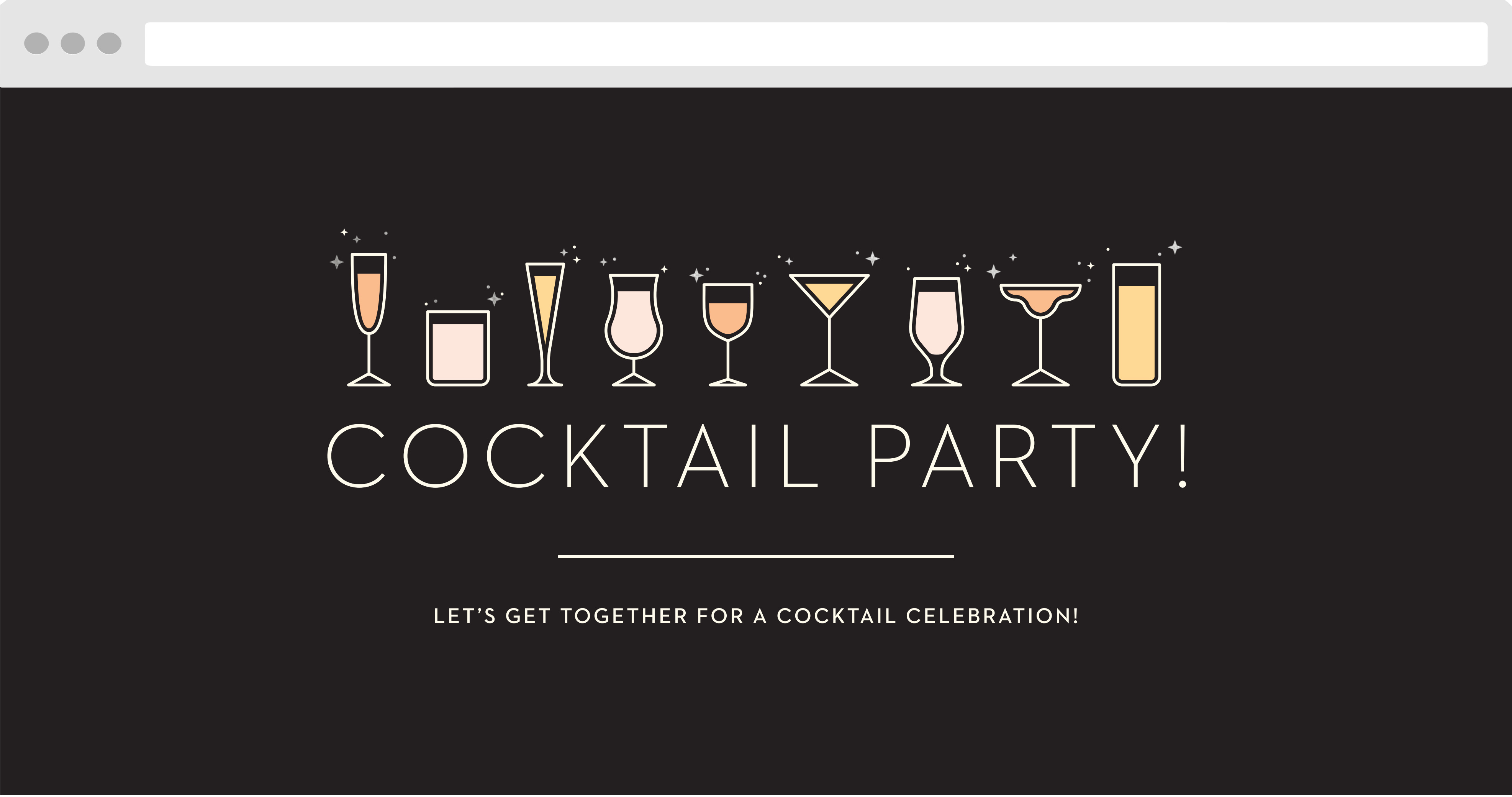 Cute Cocktails Party Website