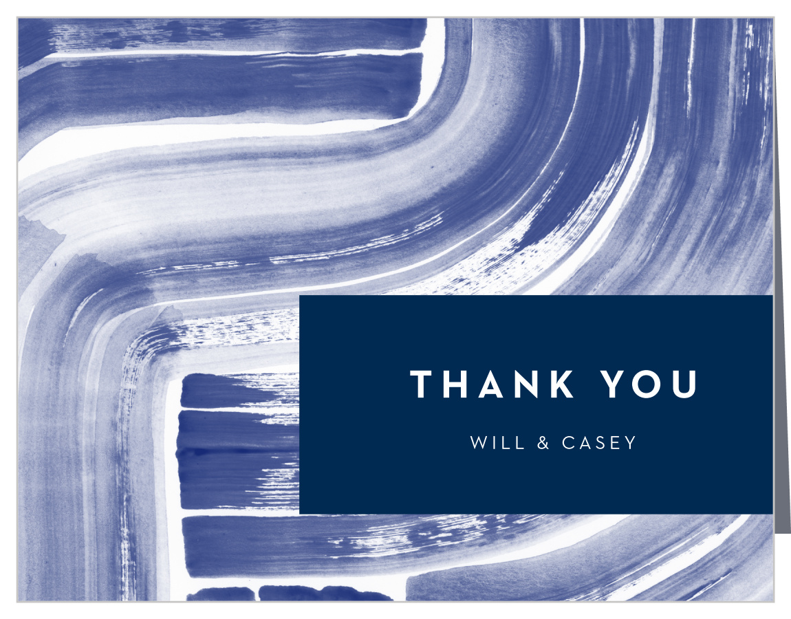 Freehand Swirls Thank You Cards