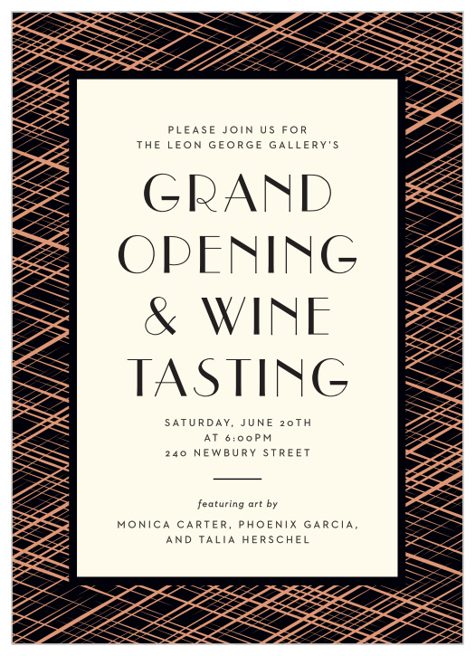 Our Crosshatch Frame Party Invitations are the perfect way to surround yourself with your friends and family for your festivities!