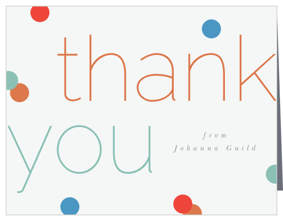 Our Confetti Time Milestone Birthday Thank You Cards are just what you need to thank your guests for attending your event!