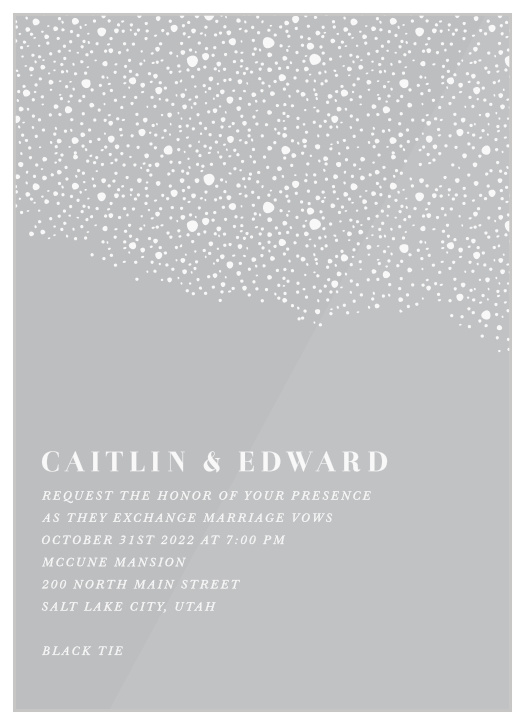 Our Gothic Halloween Clear Wedding Invitations are perfect for bringing your close friends and family together to be a part of your big day!