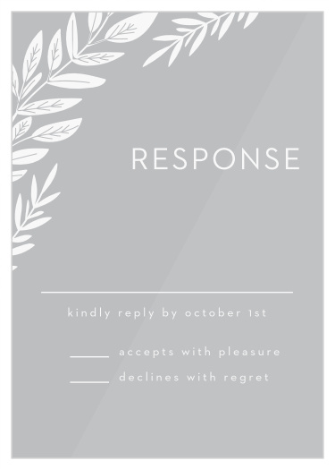 Make an impact with the Graceful Garden Clear Response Cards.