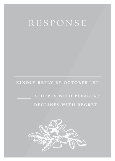 Our Soft Morning Clear Response Cards are the perfect way to gather a complete guest list! 