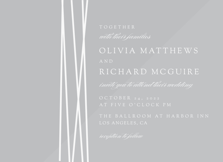 Our Formal Lines Clear Wedding Invitations are perfect for bringing your close friends and family together to be a part of your big day.