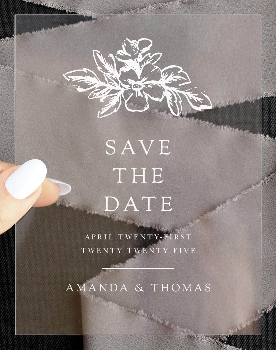Soft Morning Clear Save the Date Cards
