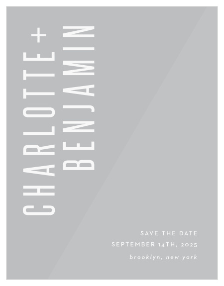 Our Minimal Print Clear Save-the-Date Cards are a lovely way to inform your close friends and family of your upcoming big day! 