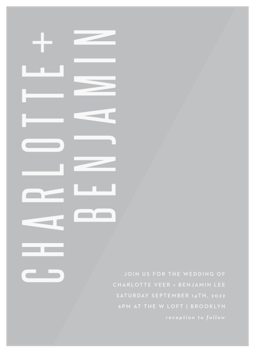 Our Minimal Print Clear Wedding Invitations are perfect for bringing your loved ones together to be a part of your special day.