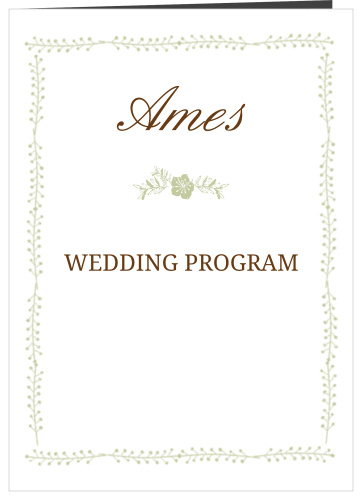 Our Flowering Border wedding program is a perfect match to the rest of the Flowering Border wedding suite.