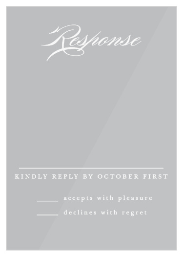 Allow your guests to let you know if they can make it to your big day using our simple, refined Hydrangea Frame Clear Response Cards!