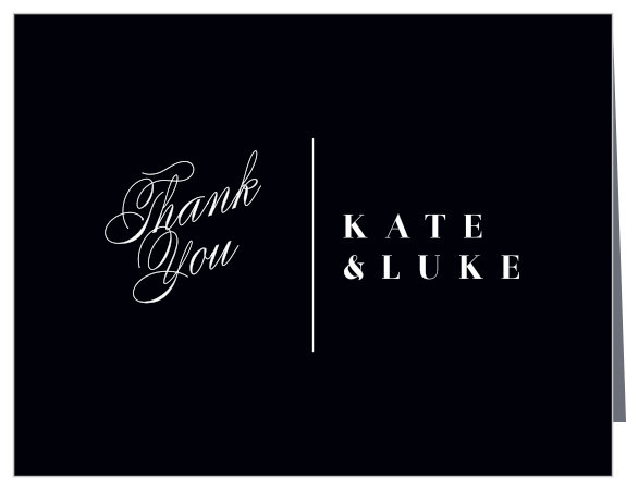Choose our Timeless Romance Wedding Thank You Cards to tell your guests how much you appreciate their support on your big day.