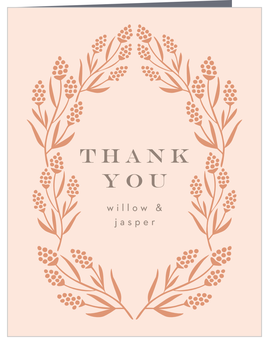 Gilded Hyacinth Wedding Thank You Cards