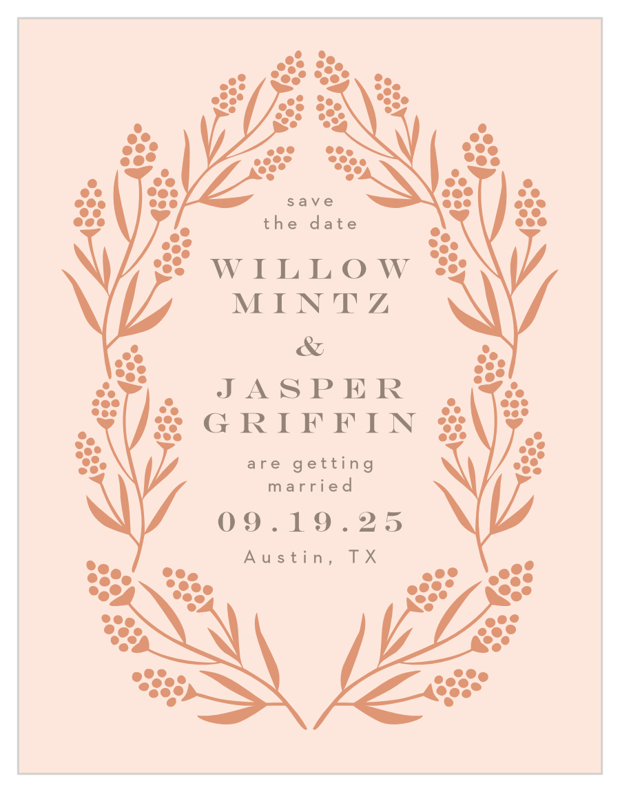Gilded Hyacinth Save the Date Cards