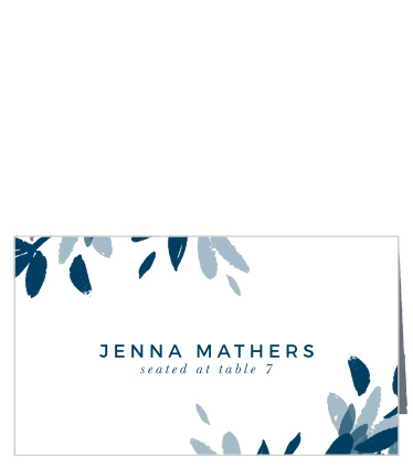 Let guests know where to sit with our Textured Leaves Place Cards.