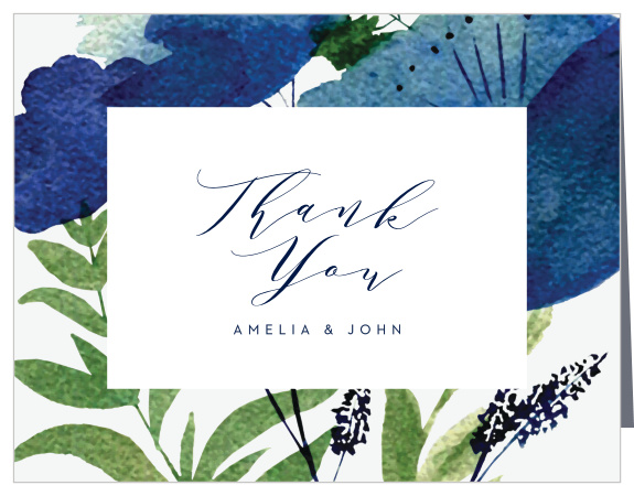 Thank your guests and supporters in beautiful fashion with our Garden Florals Wedding Thank You Cards.
