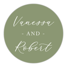 Add a personalized touch to your wedding invites with our Palm Love Wedding Stickers.