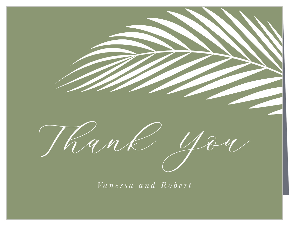 Palm Love Wedding Thank You Cards