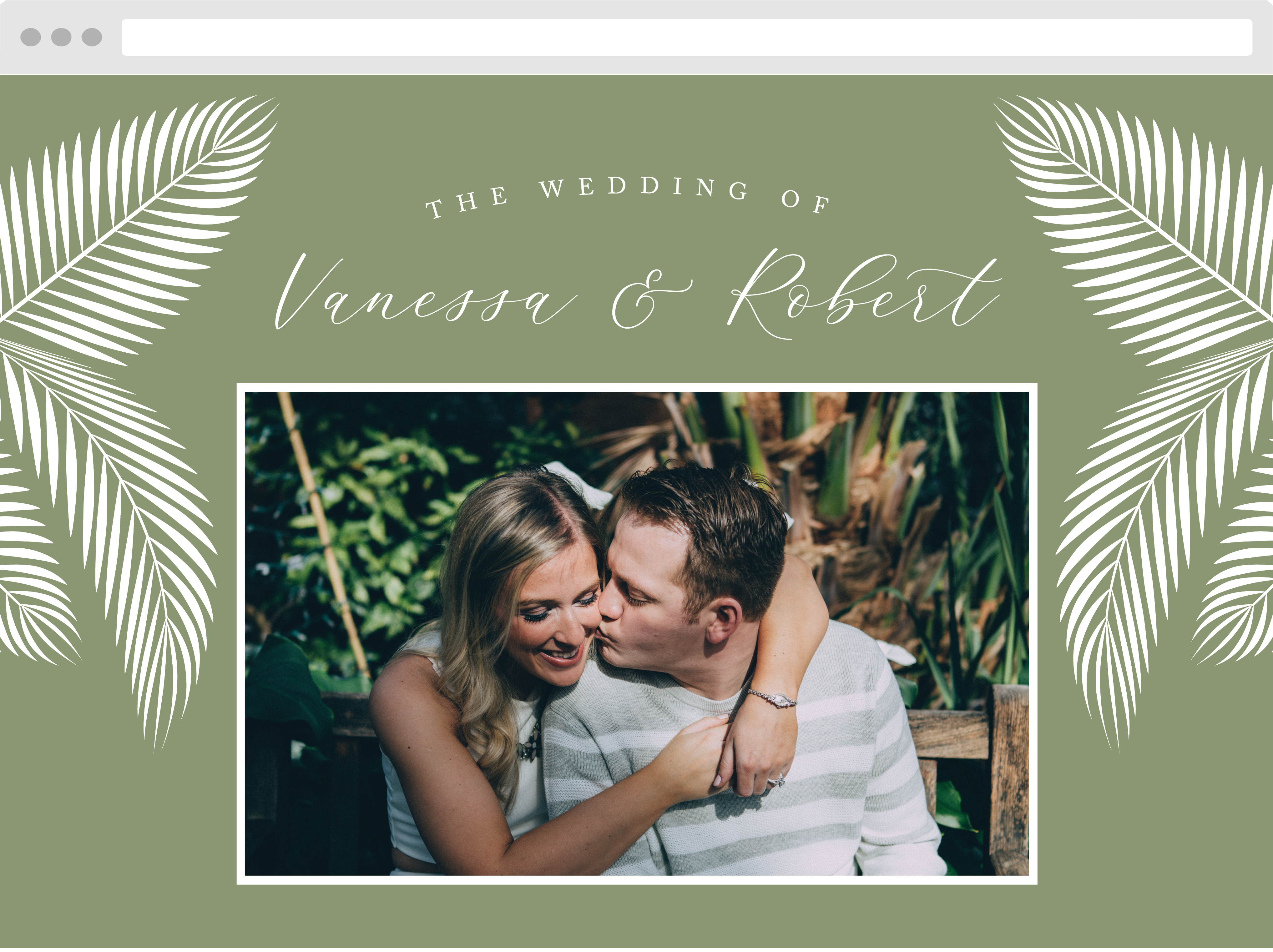 Palm Love Wedding Website