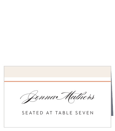Dress your wedding in straightforward elegance with our Napoli Mod Place Cards.